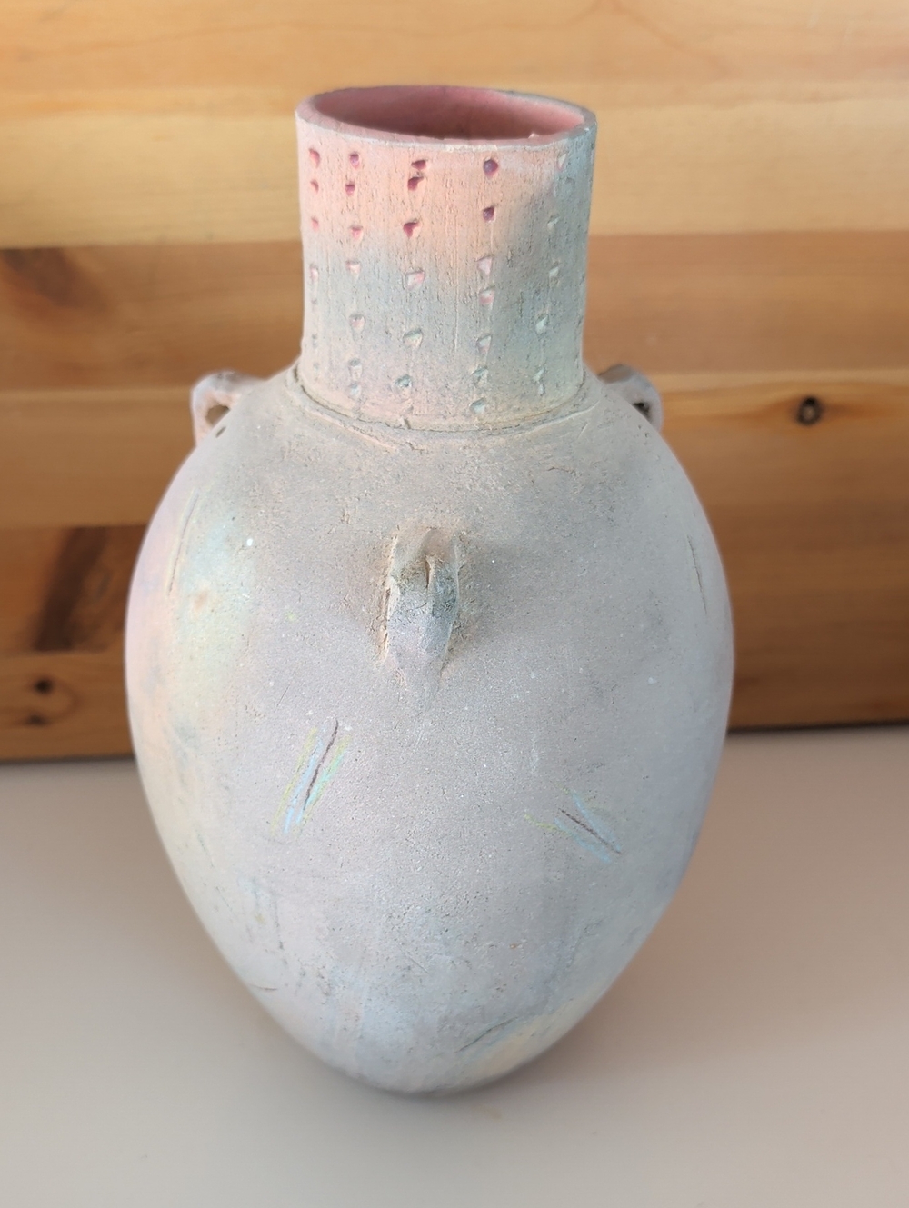 VTG. Beautiful, Terracotta Storage Or Jar Water, Vase.